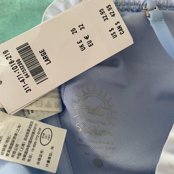 NEW Hollister Size Large Bikini Top Floral Daisy Ruffle $32.95 - Picture 7 of 8